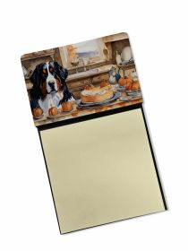 NEW Bernese Mountain Dog Fall Kitchen Pumpkins Sticky Note Holder Refillable Dispenser Self-Sticky Note Pads, Memo Pads Blank Desk Accessories