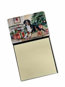 NEW Greater Swiss Mountain Dog Cozy Christmas Sticky Note Holder Refillable Dispenser Self-Sticky Note Pads, Memo Pads Blank Desk Accessories