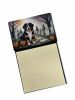 NEW Bernese Mountain Dog Spooky Halloween Sticky Note Holder Refillable Dispenser Self-Sticky Note Pads, Memo Pads Blank Desk Accessories