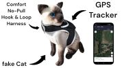 Pet Tracker Wireless GSM GPS Tracking Systems for Dogs Waterproof Tracker Size:L